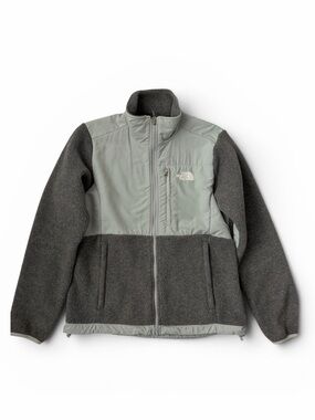 The North Face Gray Two-Tone Polartec Fleece Jacket size medium